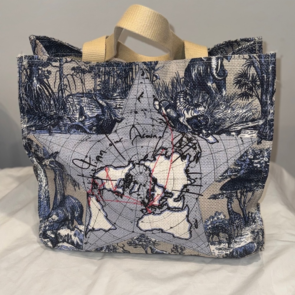 CHRISTIAN DIOR WORLD TROTTER CANVAS TOTE - Picture 3 of 8